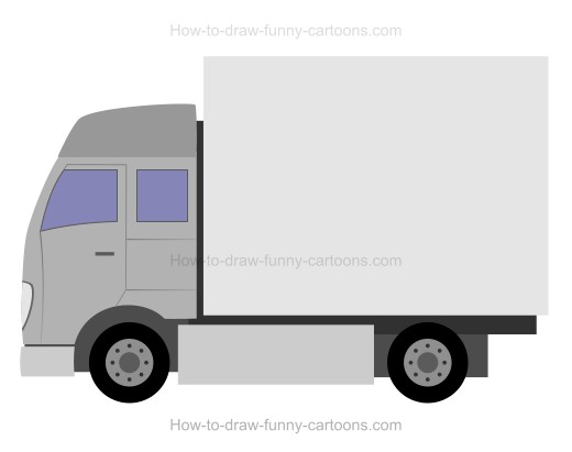 520x411 How To Draw A Truck - Truck Cartoon Drawing