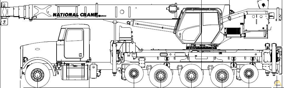 934x289 New National Ton Boom Truck Crane For Sale Trucks - Truck Crane Drawing