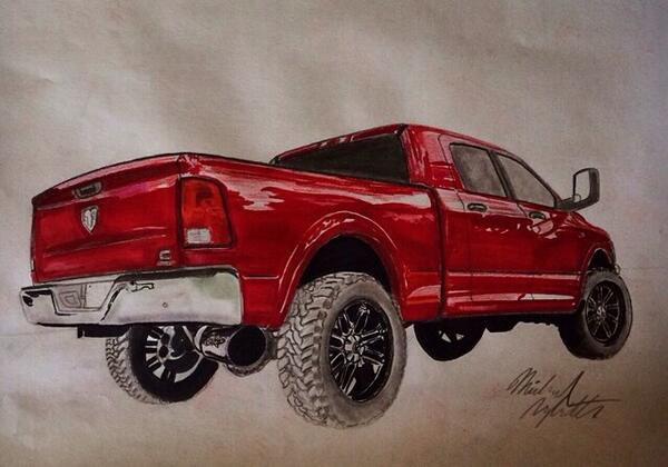 600x420 Sick Drawings On Twitter This Truck Drawing Is Amazing! Httpt - Truck Drawing