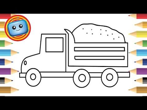 473x355 How To Draw A Truck Colouring Book Simple Drawing Game - Truck Drawing Games