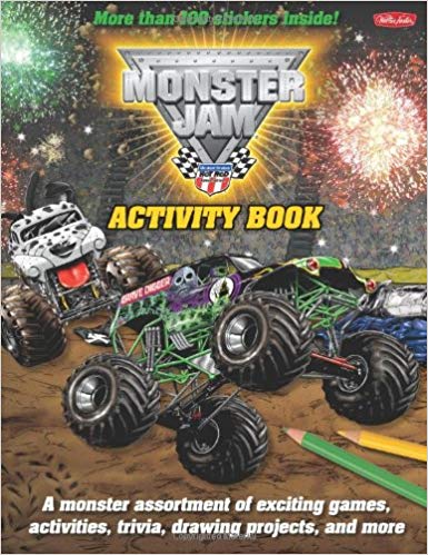 385x499 Monster Jam Activity Book A Monster Assortment Of Exciting Games - Truck Drawing Games