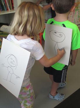 274x369 Back To Back Game For Camp They Have To Draw A Picture - Truck Drawing Games