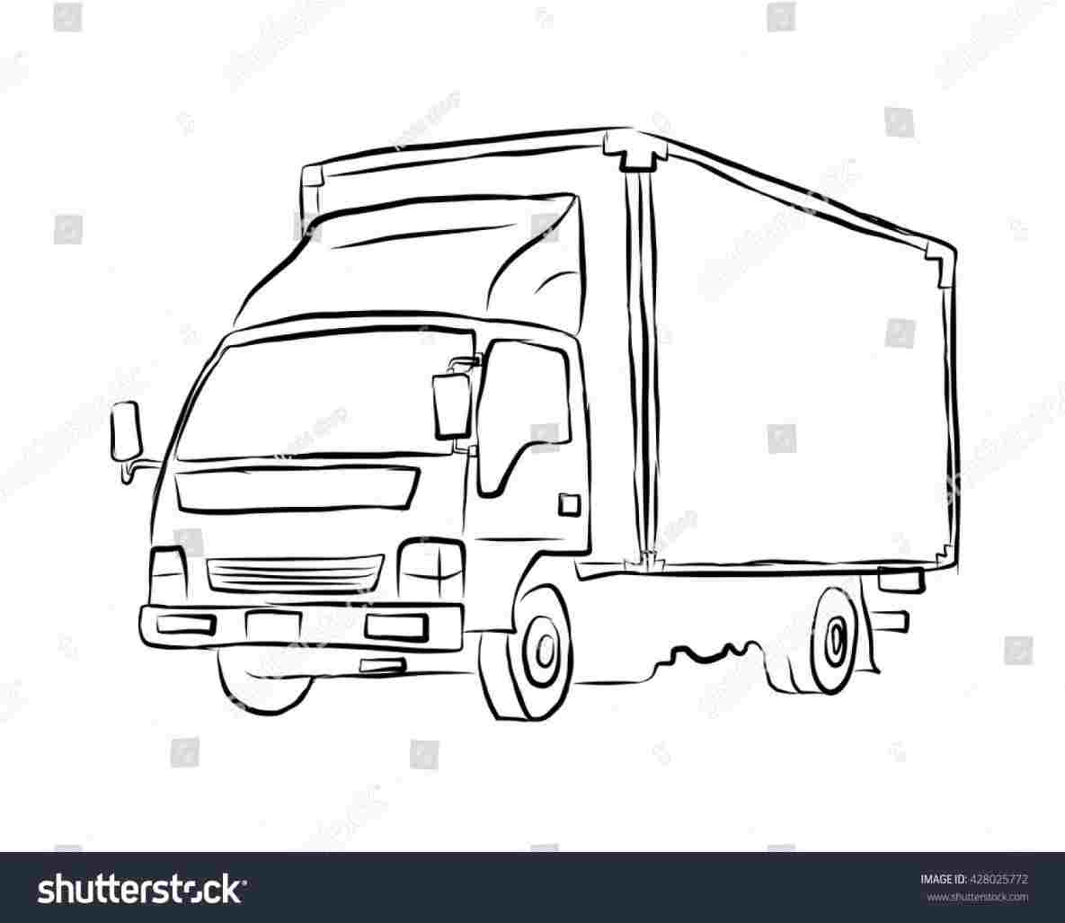 1185x1027 drawing truck drawing pencil drawings for rhdrawingforkidscom - Truck Drawing Images