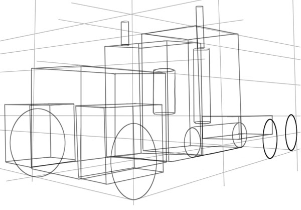 600x418 How To Draw Vehicles Trucks Hgvs - Truck Drawing Images