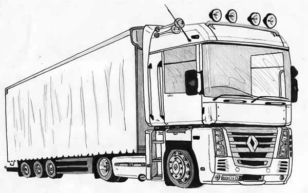 Truck Drawing Images At Paintingvalley Com Explore Collection Of Truck Drawing Images