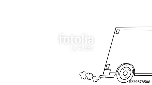 500x281 animation motion graphics showing a drawing of a truck driver - Truck Driver Drawing