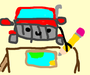 300x250 truck driver drawing - Truck Driver Drawing