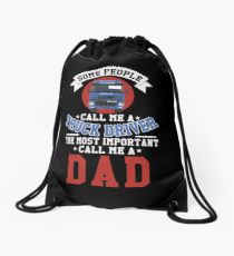 210x230 truck driver drawing drawstring bags redbubble - Truck Driver Drawing