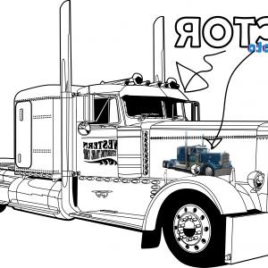 300x300 semi truck outline drawing truck vector squad blog arenawp - Truck Outline Drawing