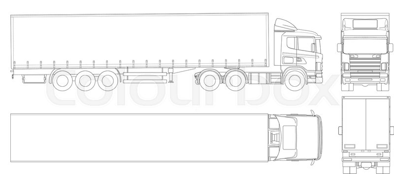 Truck Side View Drawing at PaintingValley com Explore 