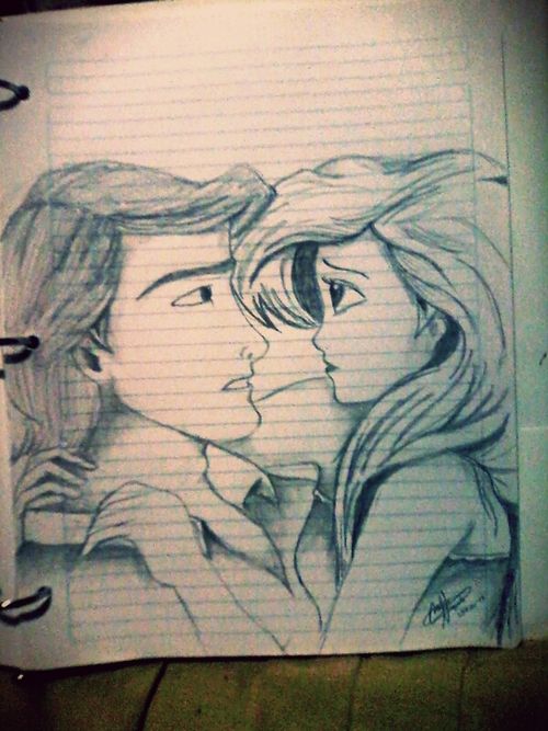 500x667 true love draw art - True Love Drawings