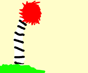 300x250 Red Truffula Tree Drawing - Truffula Tree Drawing
