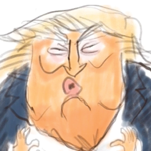 300x300 drawing trump - Trump Drawing