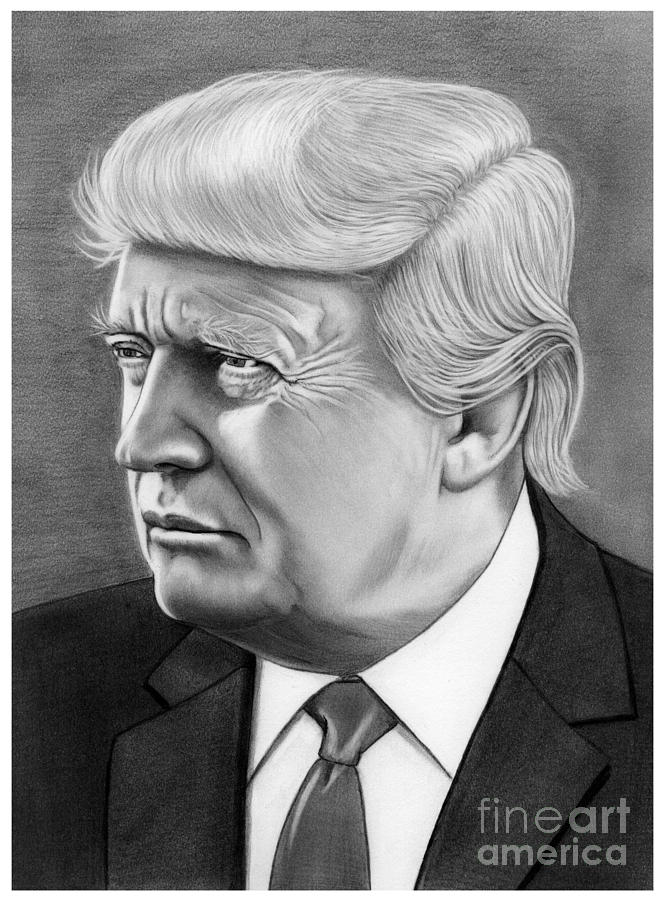 662x900 president donald trump drawing - Trump Drawing