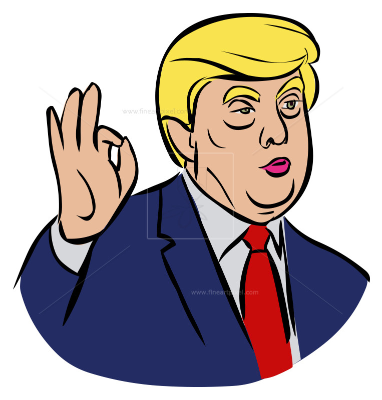 763x800 trump drawing free vectors, illustrations, graphics, clipart, png - Trump Drawing