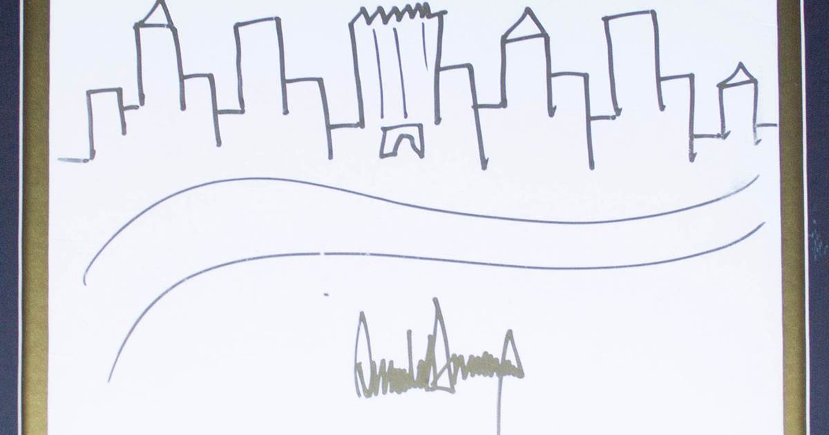 1200x630 trump drawing of skyline goes up for auction, experts offer mixed - Trump Drawing