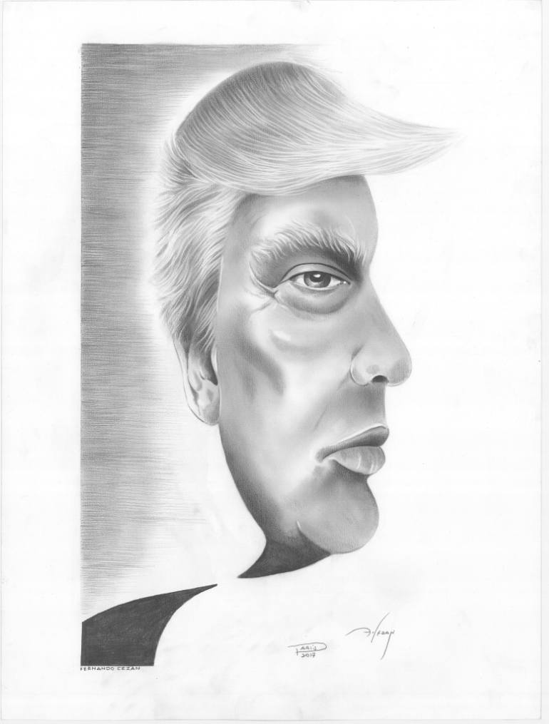 770x1015 donald trump drawing - Trump Drawing