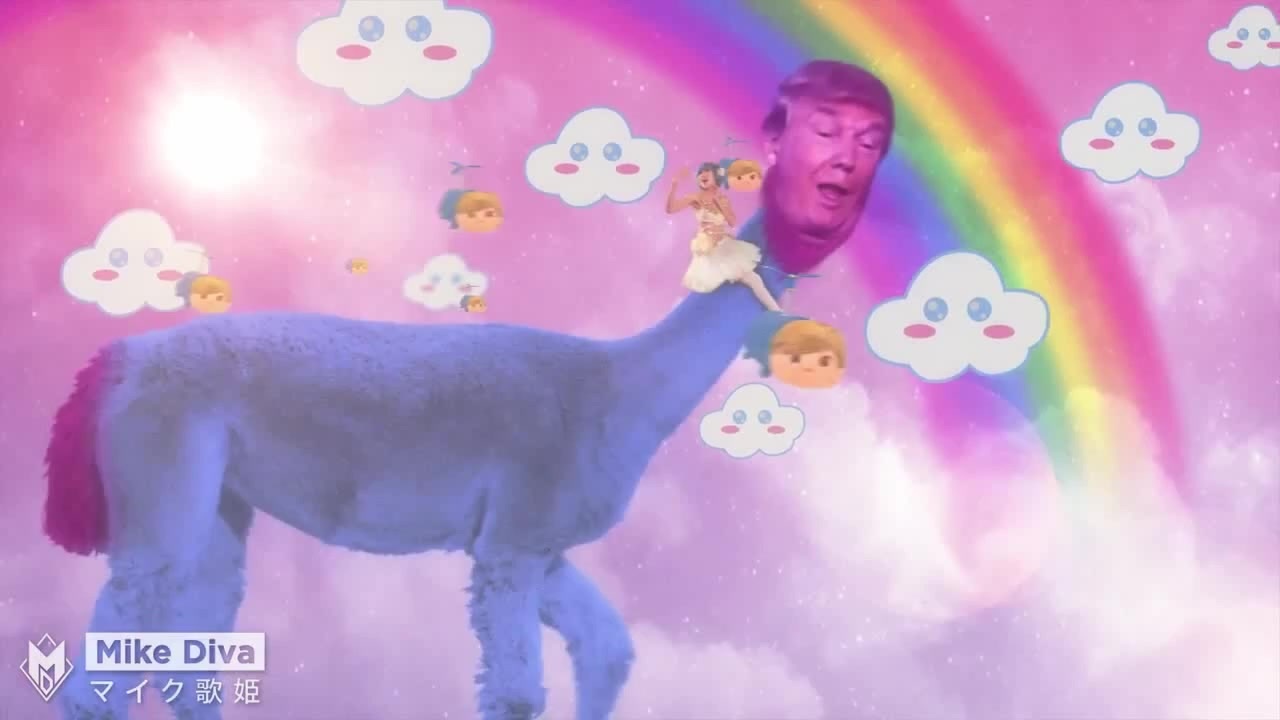 1280x720 japanese donald trump - Trump Drawing Gif