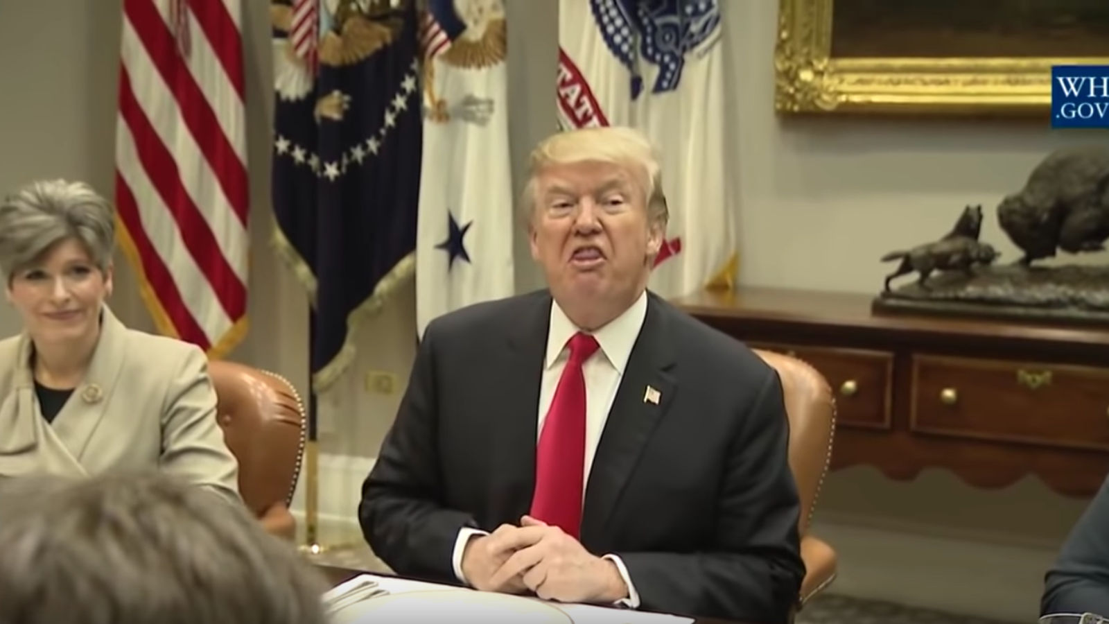 1600x900 the real story behind that viral video of president trump hissing - Trump Drawing Gif