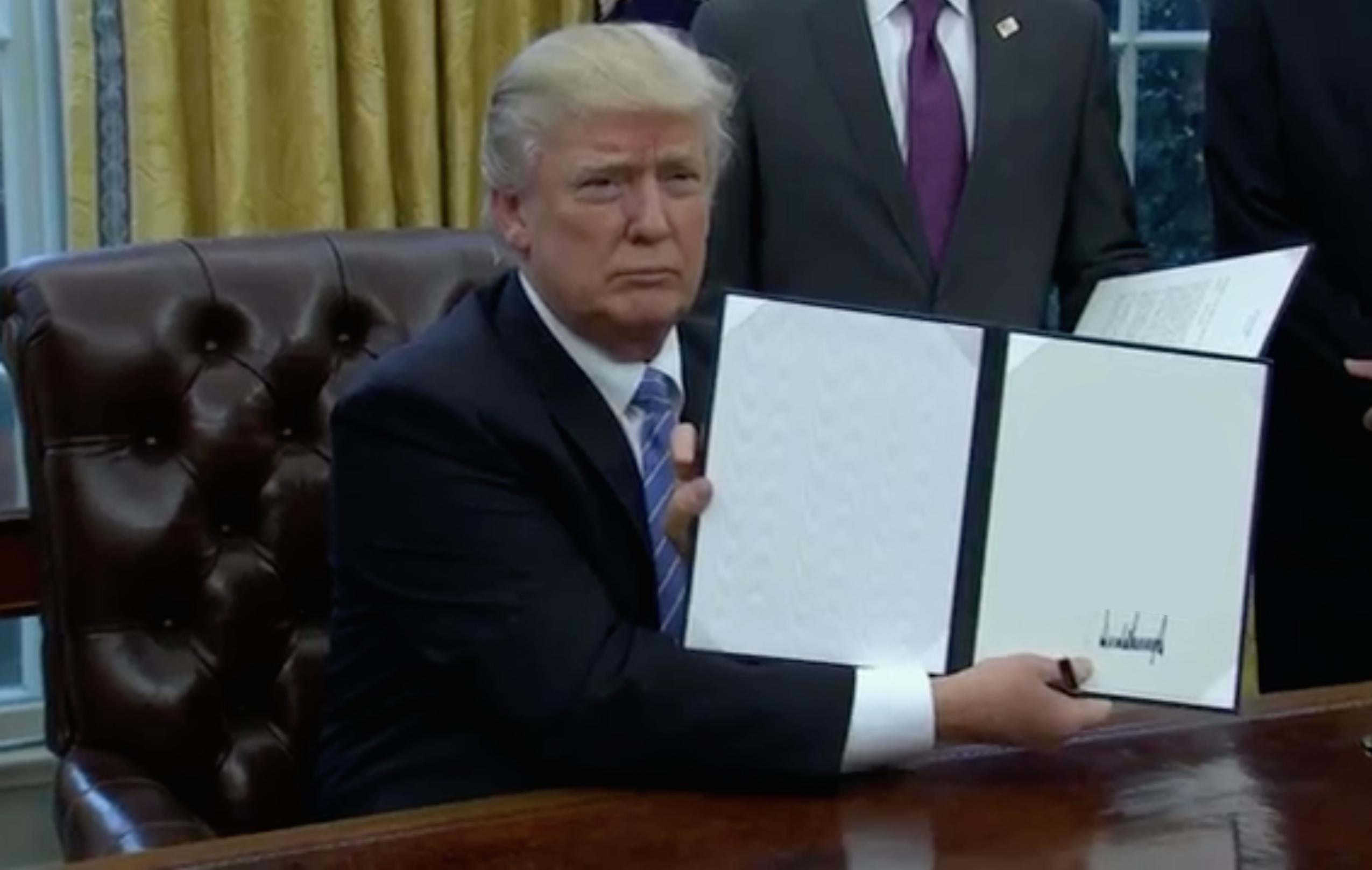2550x1617 trump's first order of business know your meme - Trump Drawing Gif