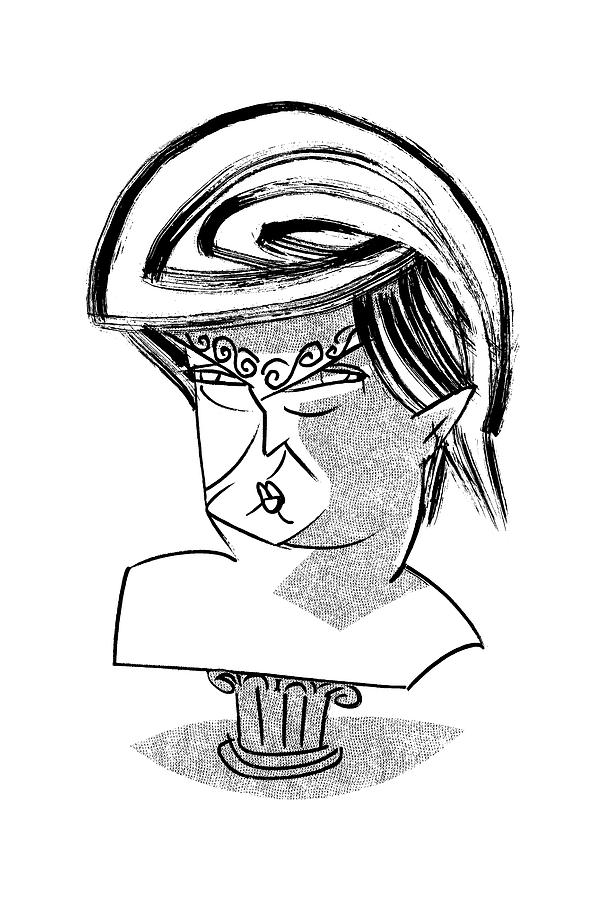 613x900 donald trump bust drawing - Trump Line Drawing