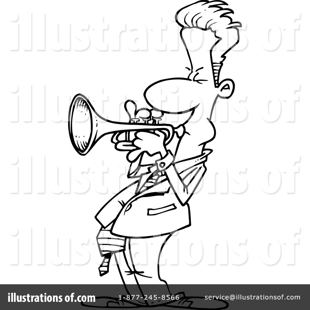 1024x1024 Trumpet Drawing Cartoon For Free Download - Trumpet Cartoon Drawing