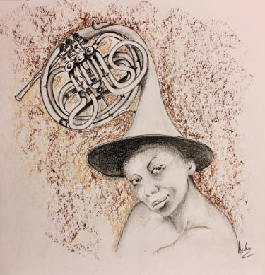 375x389 Trumpet Drawing - Trumpet Drawing
