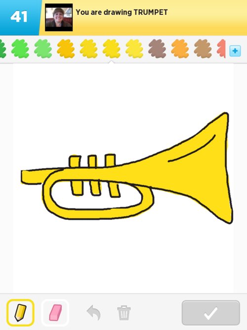 500x667 Trumpet Drawings - Trumpet Drawing