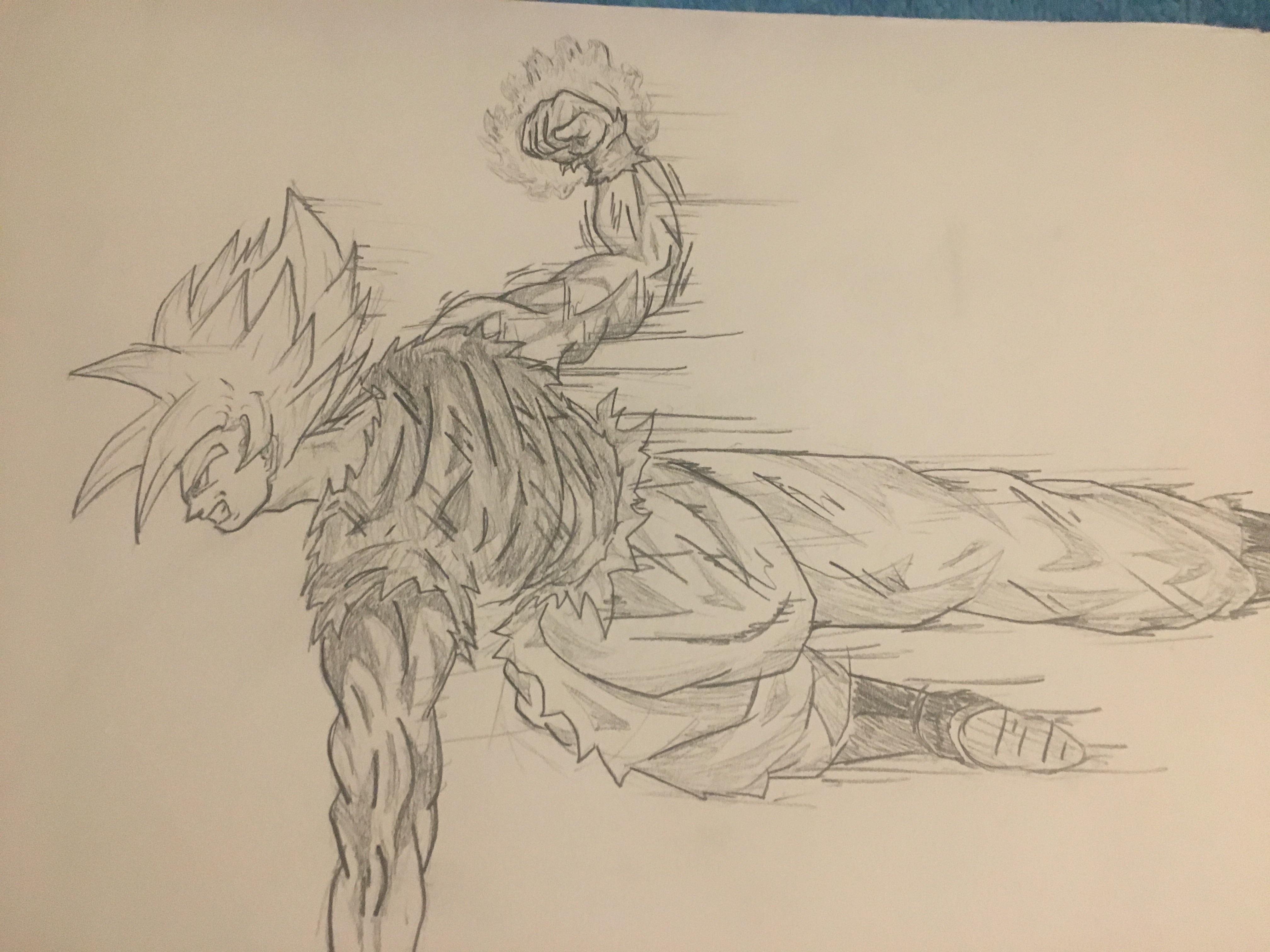 4032x3024 Drawing Of Goku From The Future Trunks Arc, What Do Y'all Think Dbz - Trunks Drawing