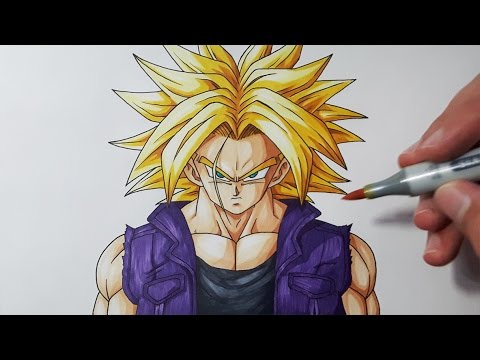 480x360 How To Draw Future Trunks Super Saiyan - Trunks Drawing