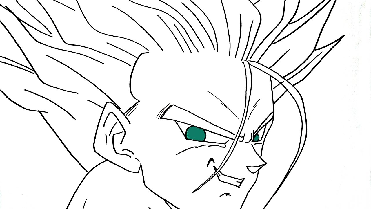 1280x720 How To Draw Trunks Super Saiyan - Trunks Drawing