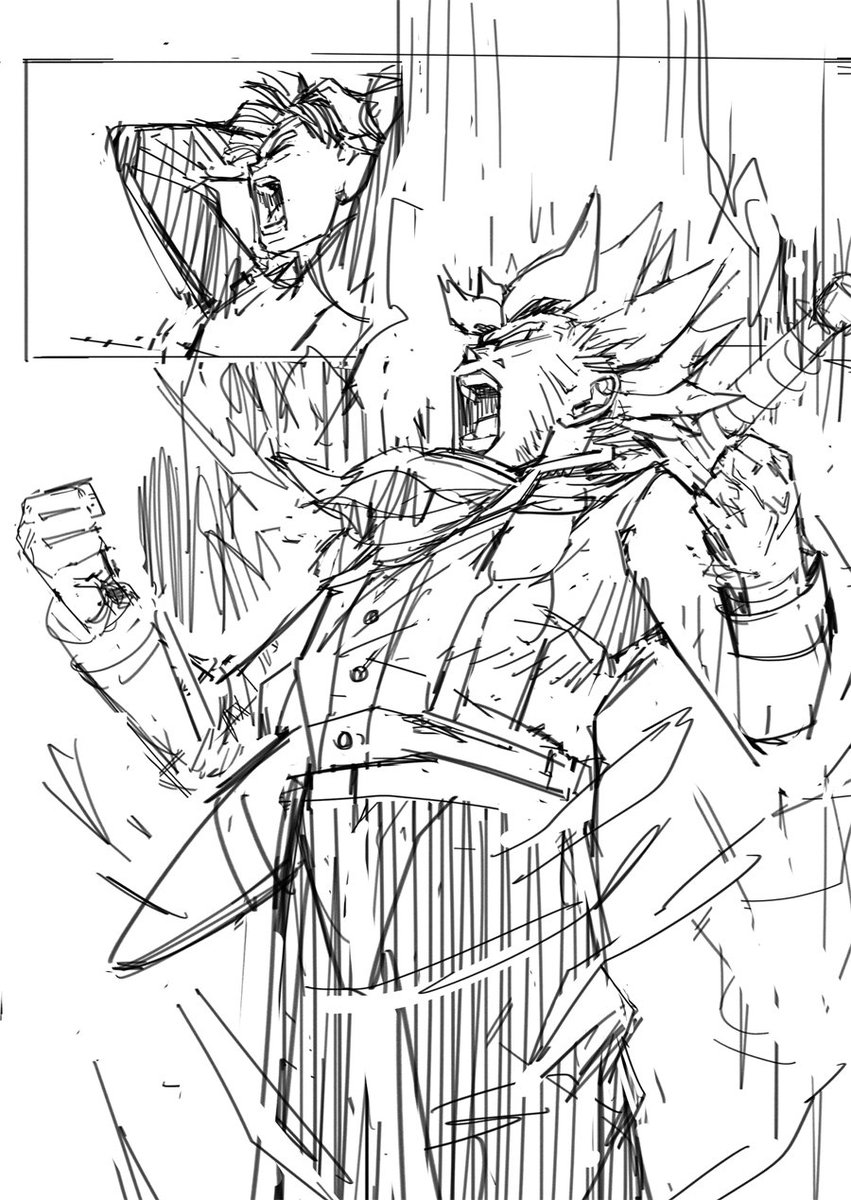 851x1200 Olympia Kamehacon - Trunks Drawing