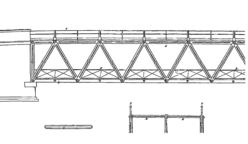 Truss Bridge Drawing at PaintingValley.com | Explore collection of ...