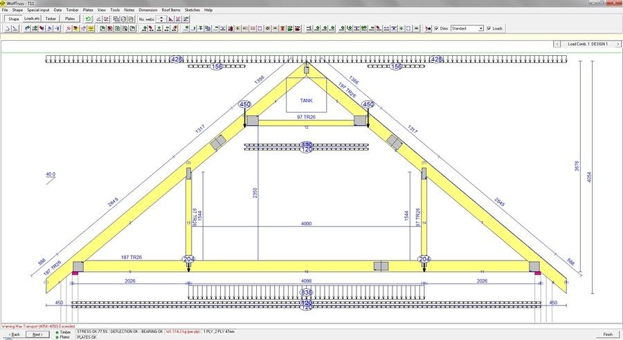 900x492 drawing software drawing architecture for steel structures - Truss Drawing