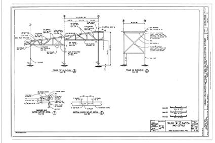 425x283 historic pictoric structural drawing truss 'b - Truss Drawing