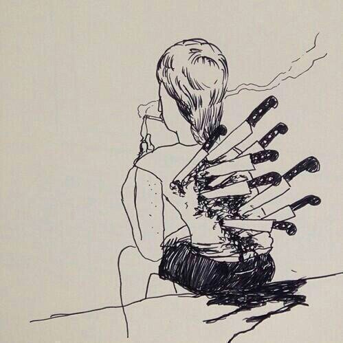 499x499 when u trust too much in people on we heart it - Trust Drawing