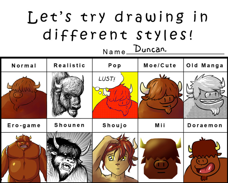 800x640 Let's Try Drawing In Different Styles! Meme - Try Drawing