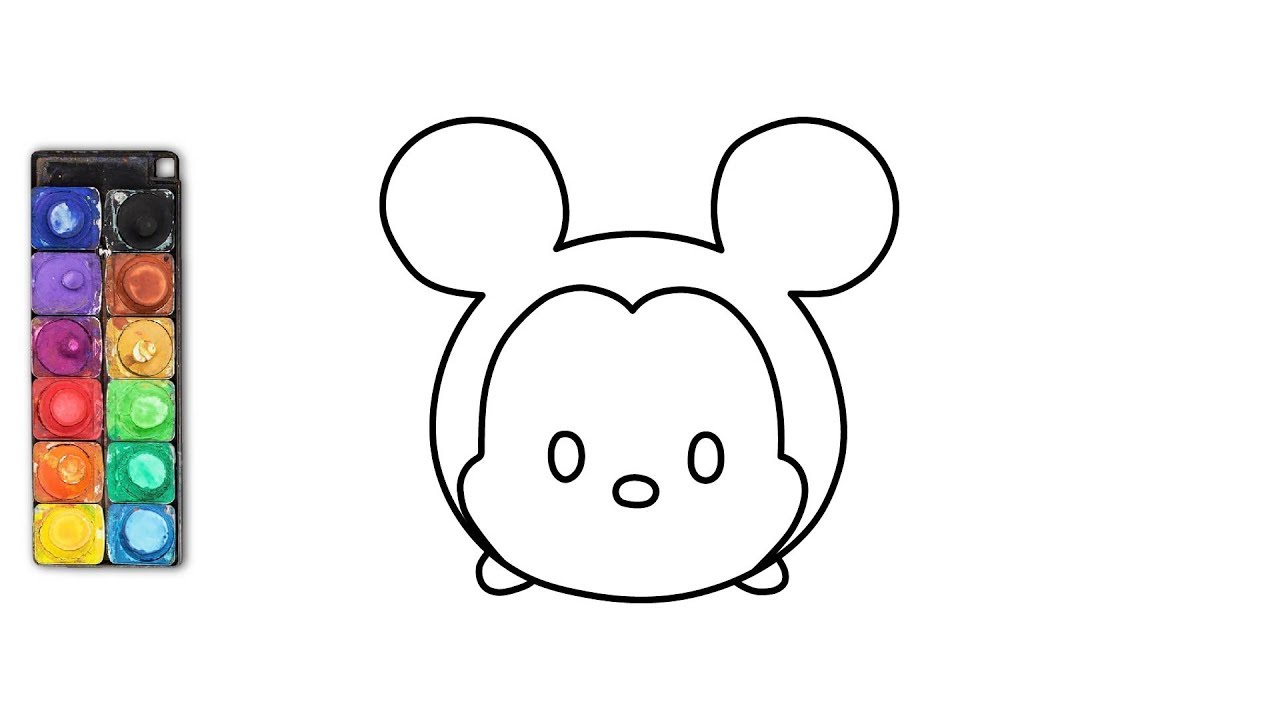 1280x720 How To Draw Mickey Mouse Tsum Tsum - Tsum Tsum Drawing