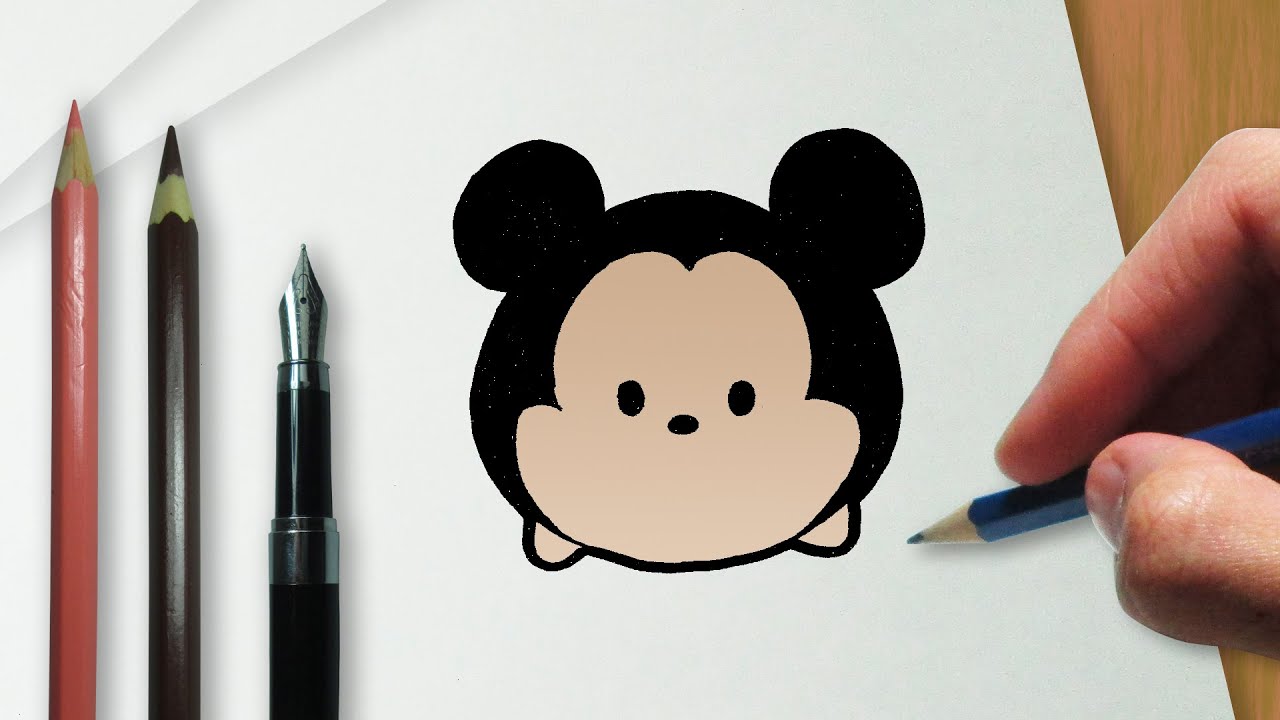 1280x720 How To Draw Mickey Disney Tsum Tsum Version - Tsum Tsum Drawing