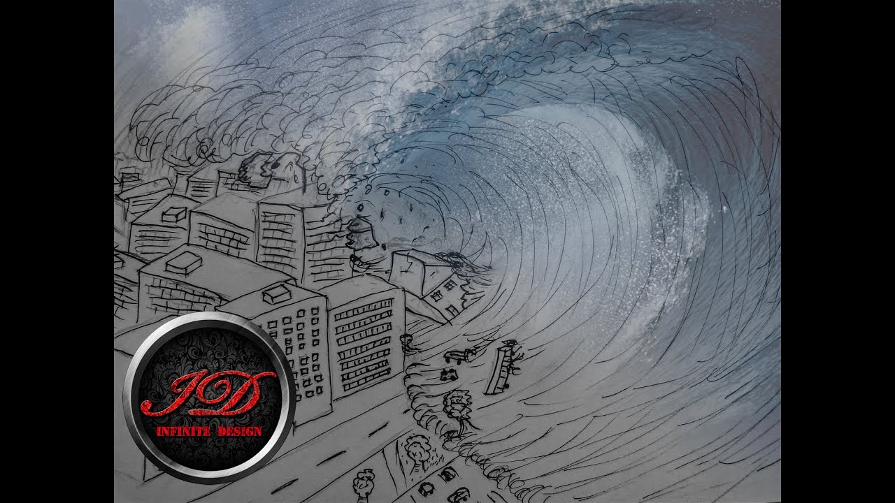 1280x720 how to draw a tsunami - Tsunami Drawing
