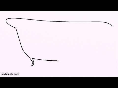 480x360 K How To Draw Bath Tub For Kids Step - Tub Drawing
