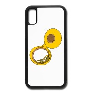 190x190 Tuba Drawing Iphone X Case Spreadshirt - Tuba Drawing