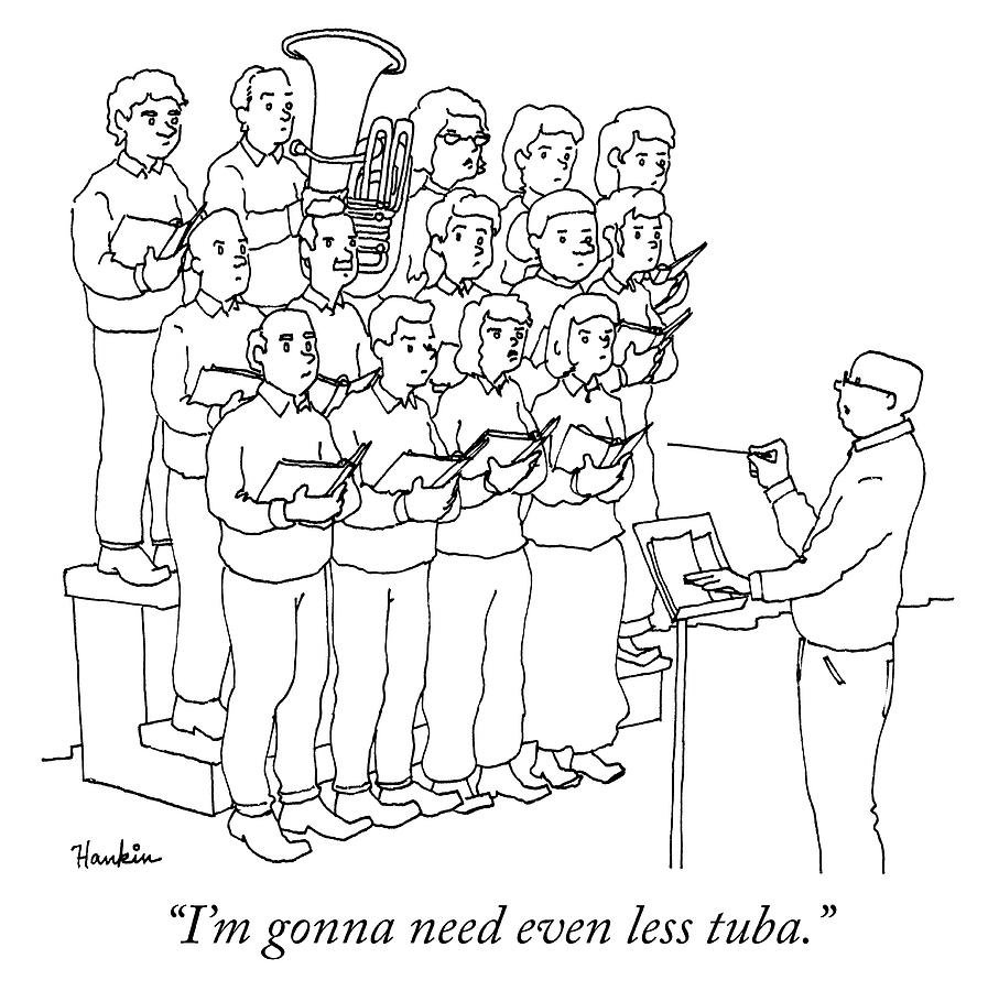 897x900 even less tuba drawing - Tuba Drawing