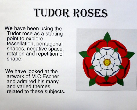 480x384 M C Escher, Tessellation, Tudor Rose Yr Art Flaircreationsblog - Tudor Drawings