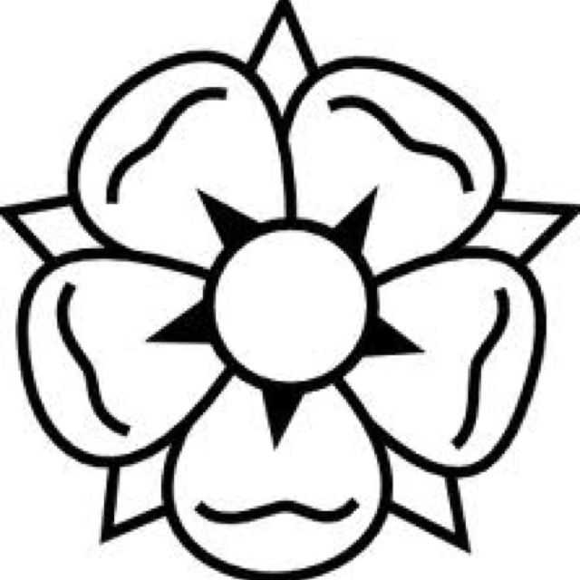 640x640 Simple Tudor Rose Emblem Tattoo Traditional Tattoo Flowers - Tudor Drawings