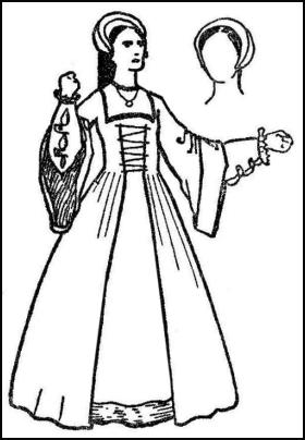 280x404 Tudor Elizabethan Women's Hair And Headdresses - Tudor Drawings