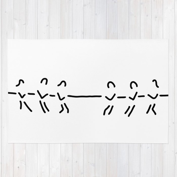 700x700 tug of war rope drawing team rug - Tug Of War Drawing