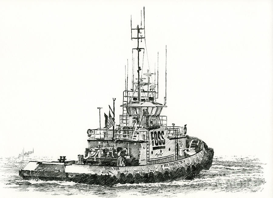 900x653 tugboat daniel foss drawing - Tugboat Drawing