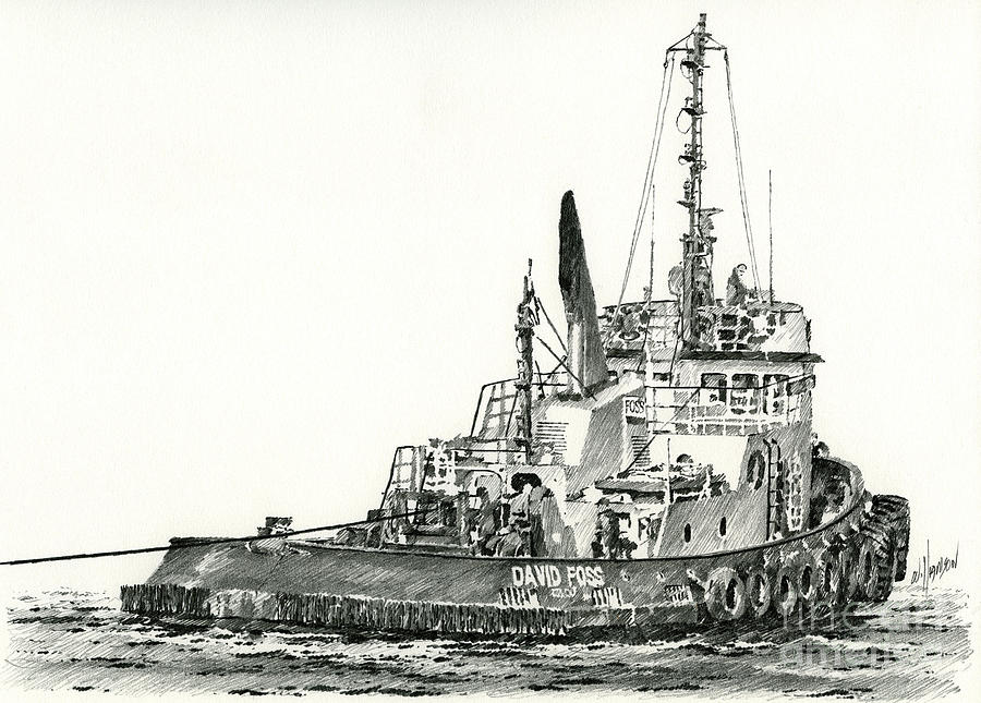 900x645 tugboat david foss drawing - Tugboat Drawing