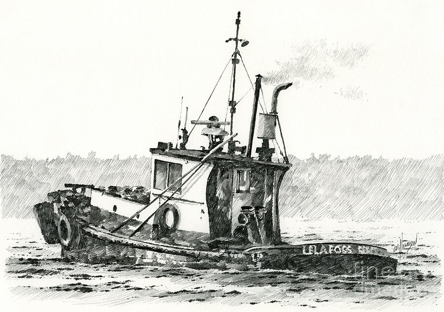 Tugboat Drawing at Explore collection of Tugboat